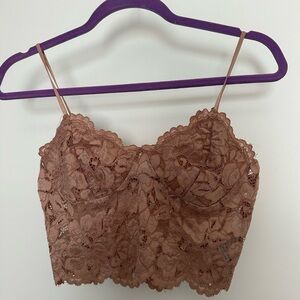 Lace Bralette in Brown
